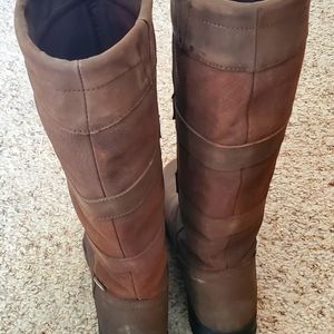 OEQ Ladies Brooke Country boots, size 10, chocolate